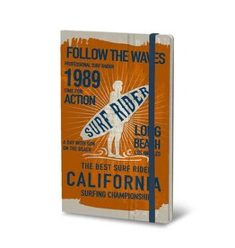 Giuliano Mazzuoli CLEARANCE Stifflex Notebook,  9 X 14 Cm,  Surf Rider Orange