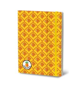 Giuliano Mazzuoli Stifflex Notebook,  15 X 21 Cm, Pineapple