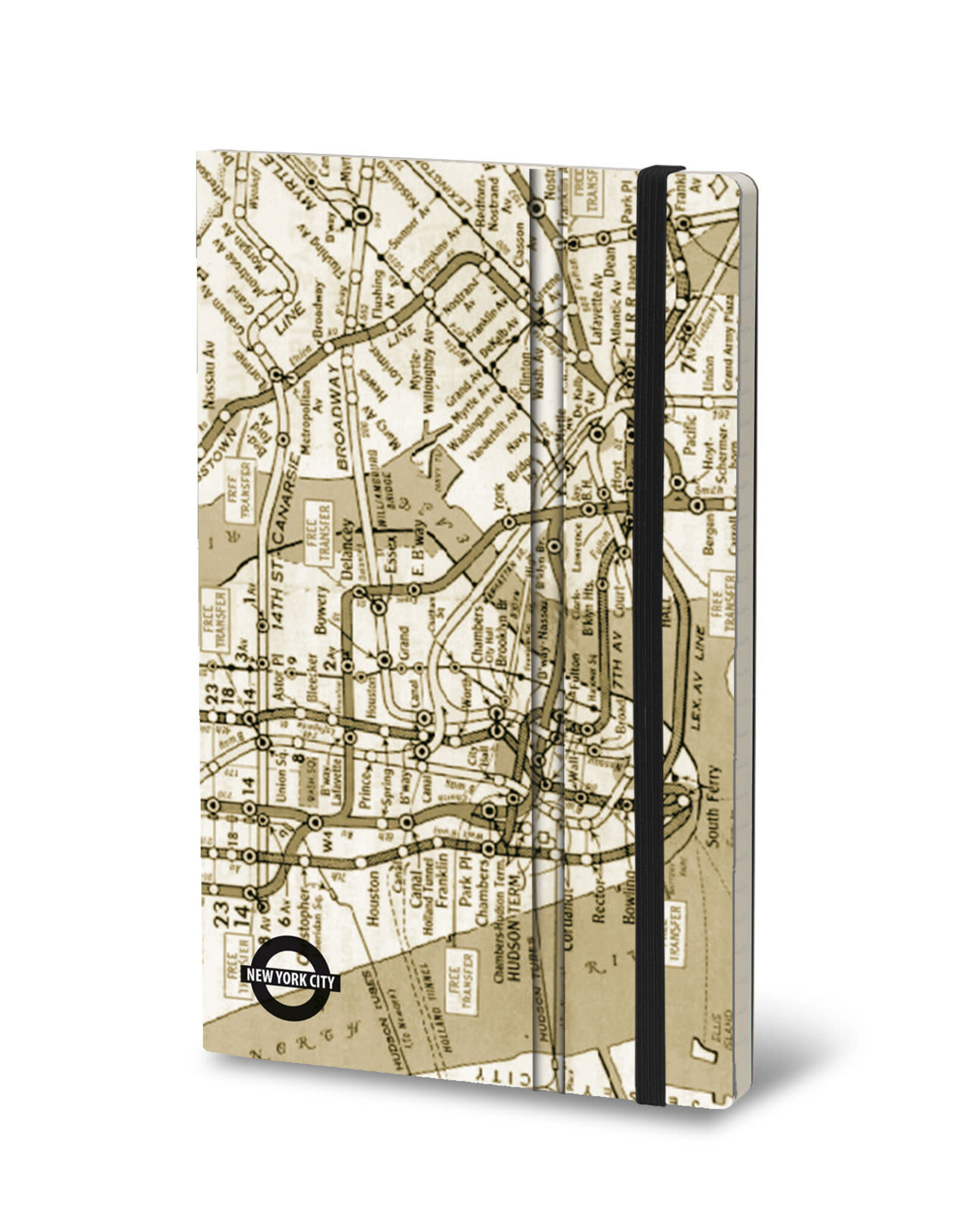 CLEARANCE Stifflex Notebook,  13 X 21 Cm, Nyc Vintage