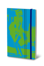 Giuliano Mazzuoli Stifflex Notebook,  13 X 21 Cm, Green-Blue