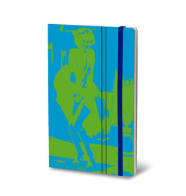 Giuliano Mazzuoli CLEARANCE Stifflex Notebook,  13 X 21 cm, Green-Blue