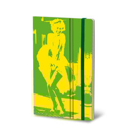 Giuliano Mazzuoli CLEARANCE Stifflex Notebook,  13 X 21 cm, Yellow-Green