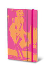 Giuliano Mazzuoli CLEARANCE Stifflex Notebook,  13 X 21 cm, Orange-Fuchsia