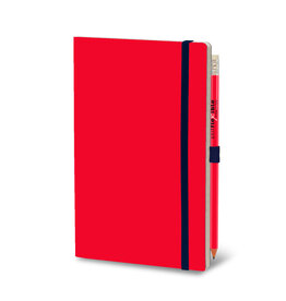 Giuliano Mazzuoli Stifflex Notebook,  9 X 14 Cm,  Blue  - Red