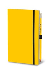 Giuliano Mazzuoli Stifflex Notebook,  9 X 14 Cm,  Black  - Yellow