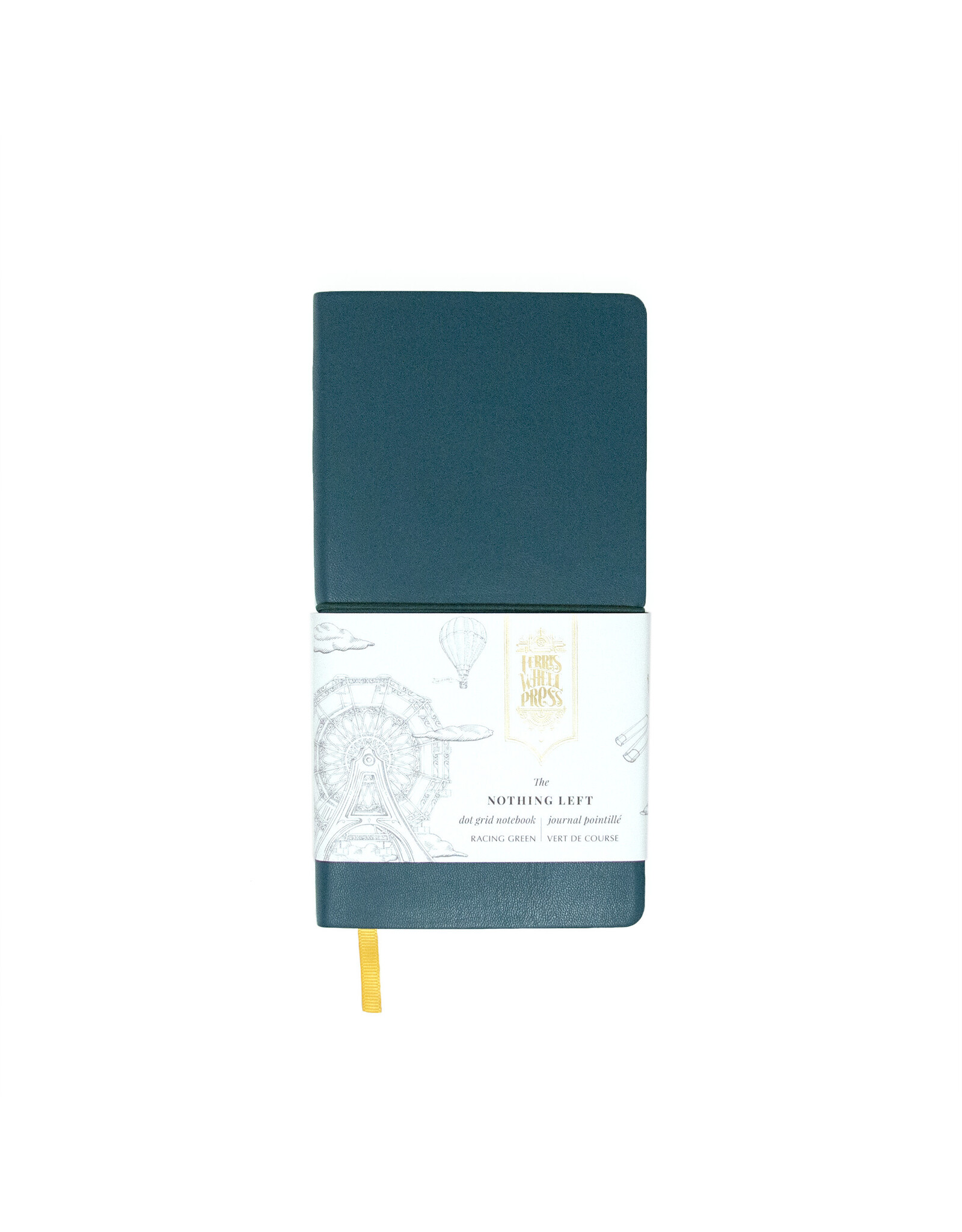 Ferris Wheel Press Nothing Left Fether Notebook Racing Green 8.5" x 4"