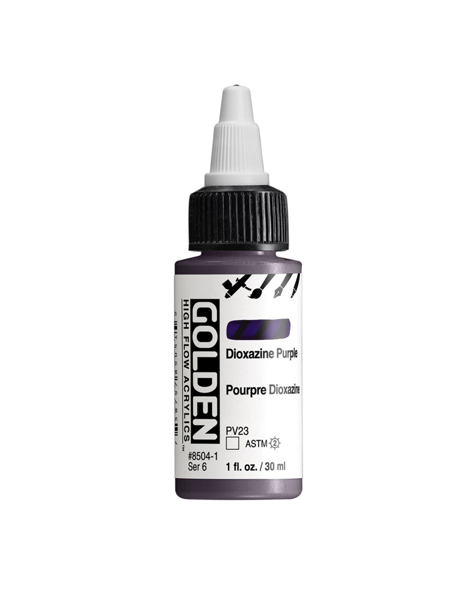 Golden Golden High Flow Acrylics, Dioxazine Purple 1oz