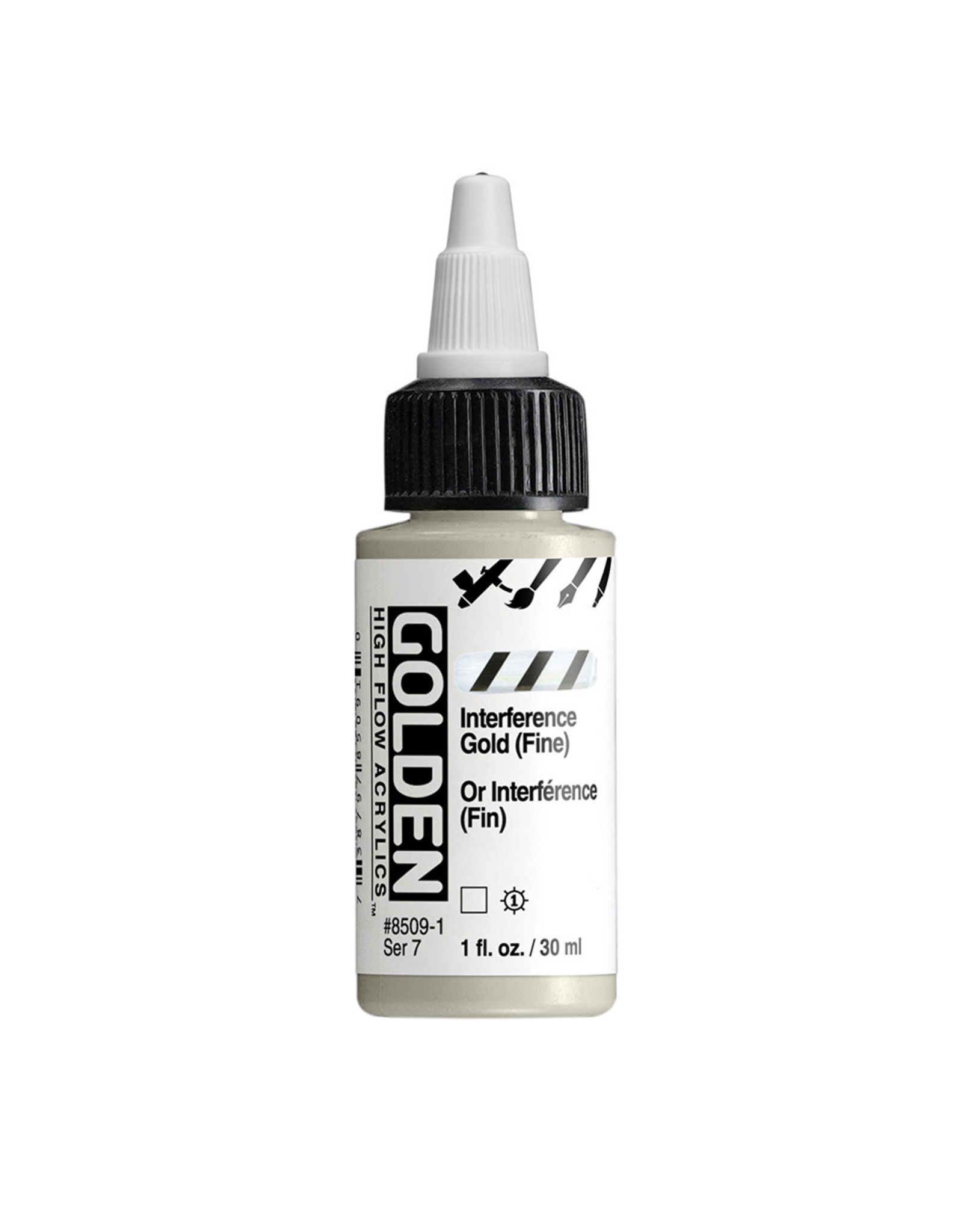 Golden Golden High Flow Acrylics, Interference Gold (Fine) 1oz