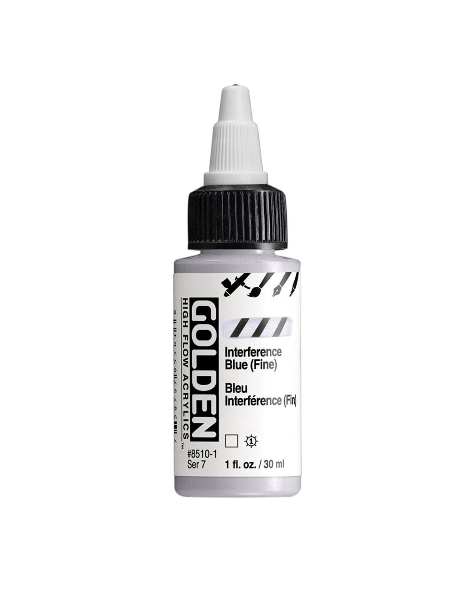Golden Golden High Flow Acrylics, Interference  Blue (Fine) 1oz