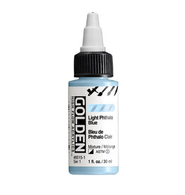 Golden Golden High Flow Acrylics, Light Phthalo Blue 1oz