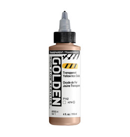 Golden Golden High Flow Acrylics, Transparent Yellow Iron Oxide 4oz