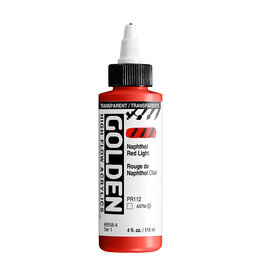 Golden Golden High Flow Acrylics, Transparent Naphthol Red Light 4oz