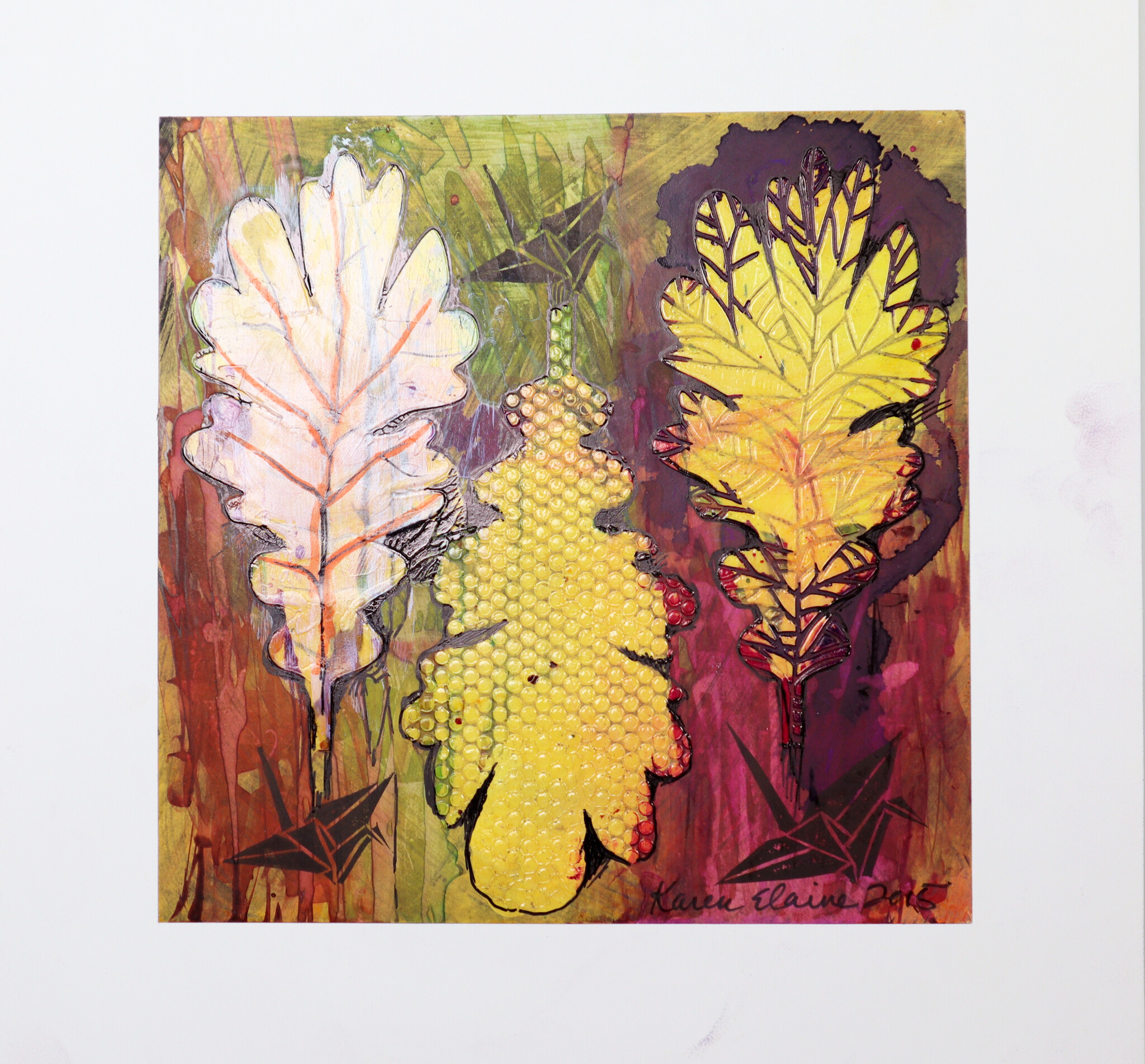 Exploring The Trend: Watercolor Paint with Speedball Gel Printing Plates