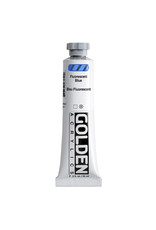 Golden Golden Heavy Body Acrylic Paint, Fluorescent Blue, 2oz