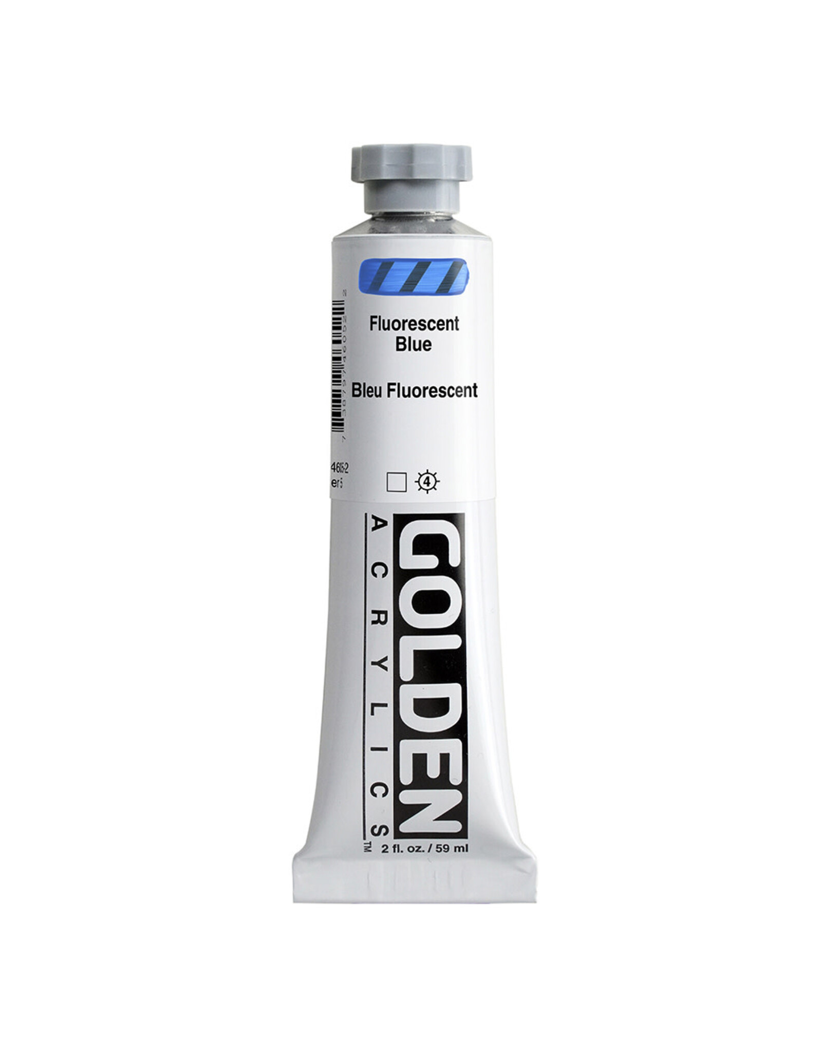 Golden Golden Heavy Body Acrylic Paint, Fluorescent Blue, 2oz