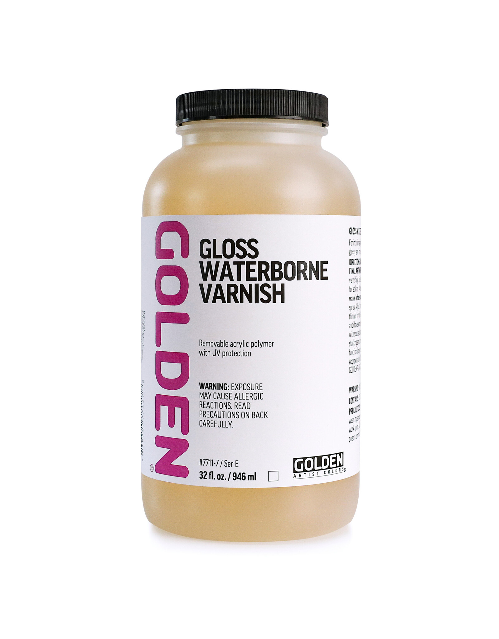Golden CLEARANCE Golden Gloss Waterborne Varnish, 32oz
