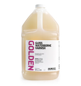 Golden CLEARANCE Golden Gloss Waterborne Varnish, 128oz