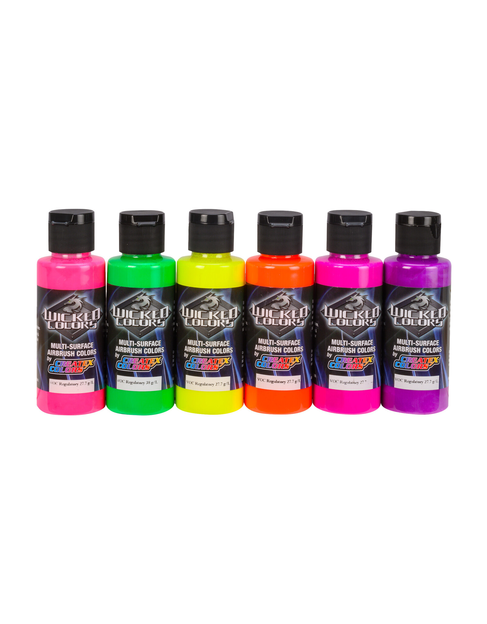 CREATEX COLORS Createx Wicked Colors Fluorescent Set, 2oz.