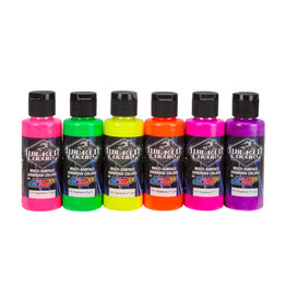 CREATEX COLORS Createx Wicked Colors Fluorescent Set, 2oz.
