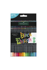 FABER-CASTELL Colored Pencils Black Edition, Set of 36