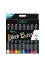 FABER-CASTELL Colored Pencils Black Edition, Set of 24