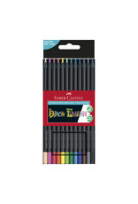 FABER-CASTELL Colored Pencils Black Edition, Set of 12