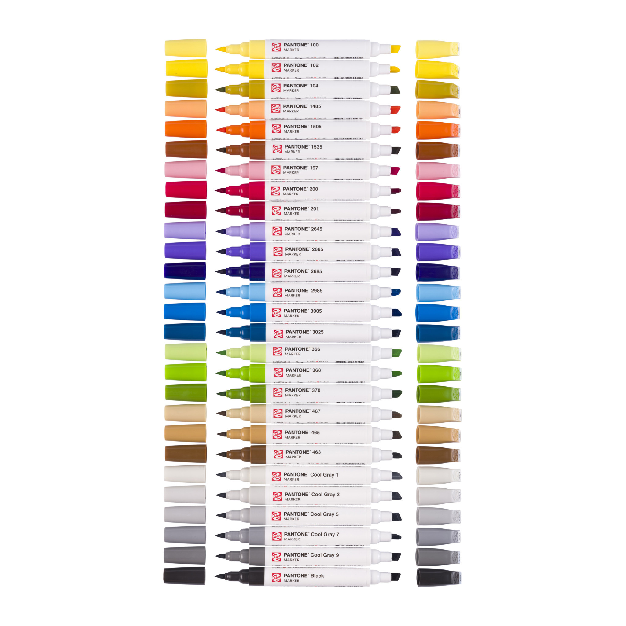 Pantone Dual Tip Markers - Assorted Colors, Set of 27 