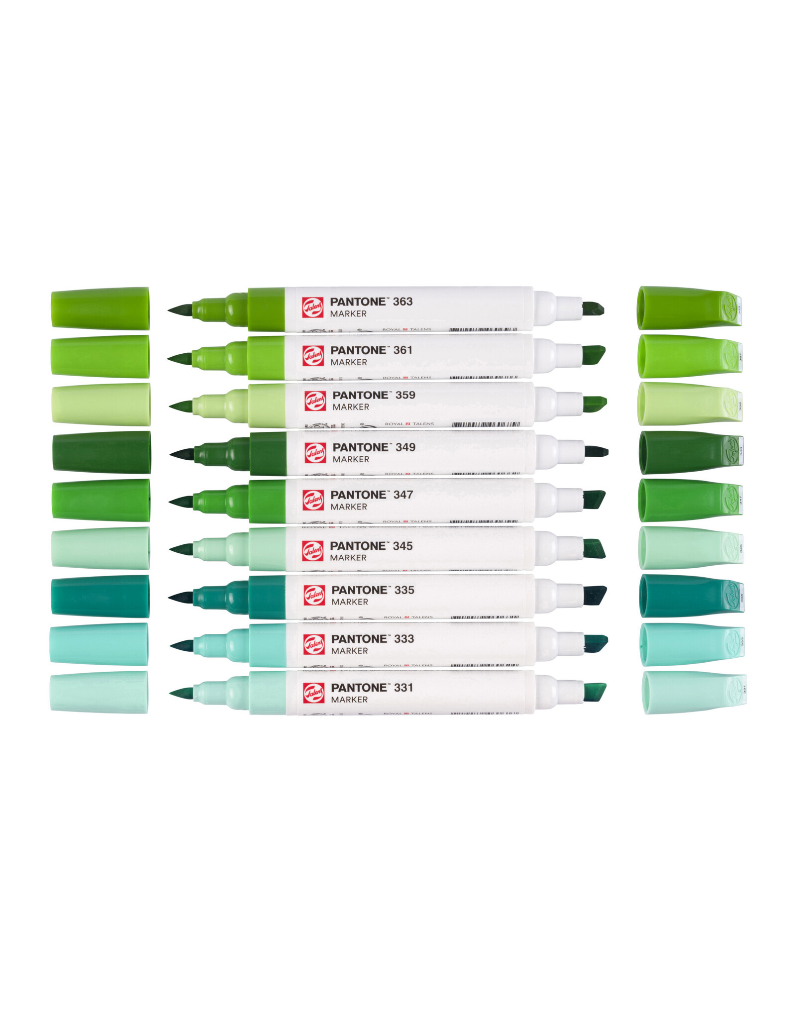 Talens Pantone Marker Green Set of 9 - The Art Store/Commercial Art Supply