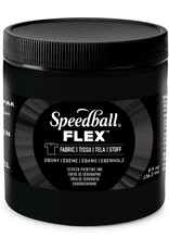 SPEEDBALL ART PRODUCTS Speedball FLEX Fabric Screen Printing Ink, Ebony, 8oz