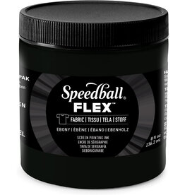 SPEEDBALL ART PRODUCTS Speedball FLEX Fabric Screen Printing Ink, Ebony, 8oz