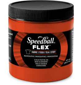 SPEEDBALL ART PRODUCTS Speedball FLEX Fabric Screen Printing Ink, Mandarin, 8oz