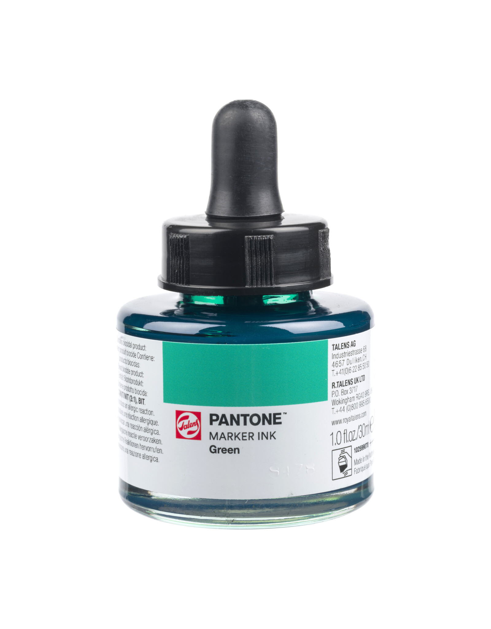 Pantone Talens Pantone Marker Ink Bottle 30ml, Green