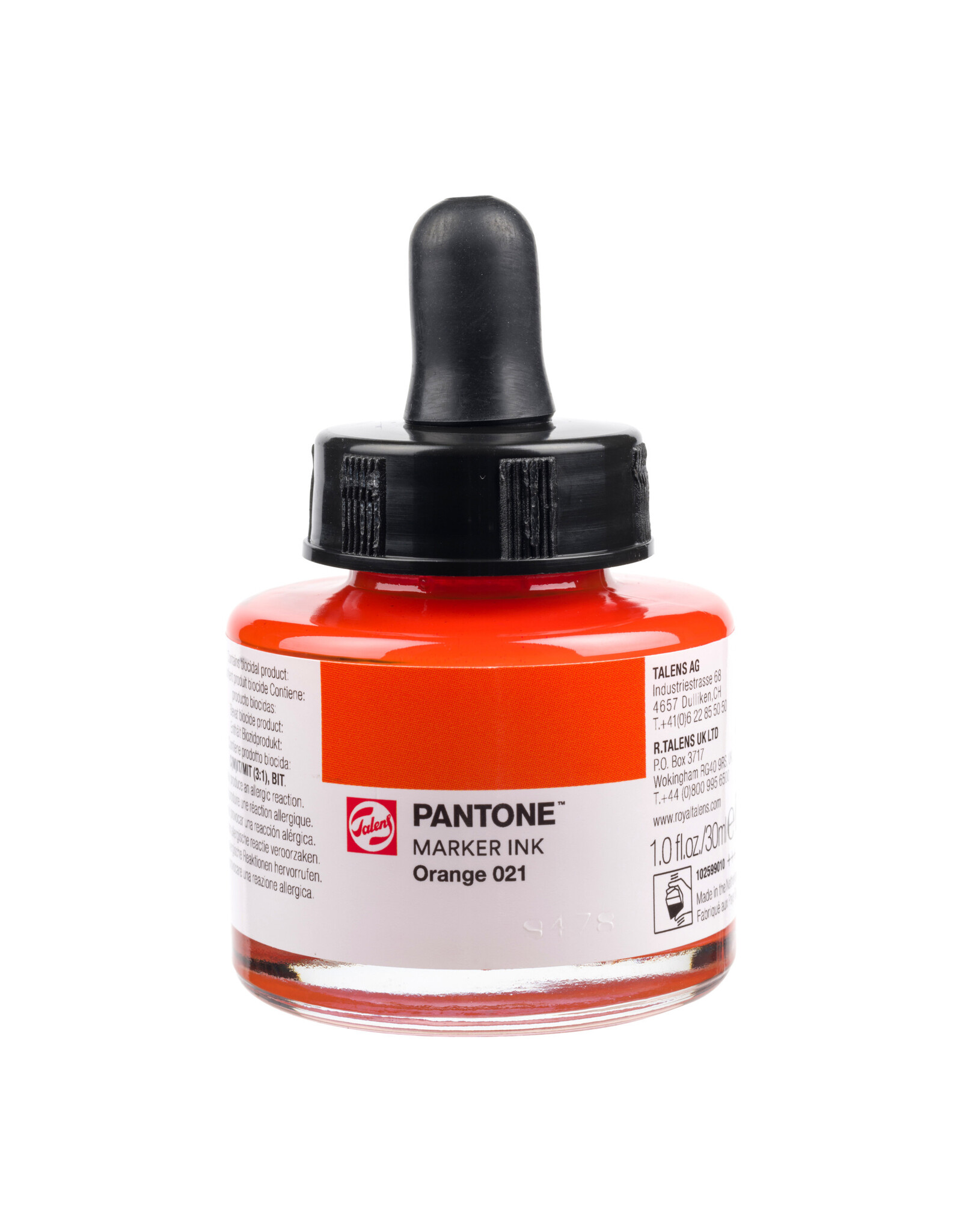 Pantone Talens Pantone Marker Ink Bottle 30ml Orange 021