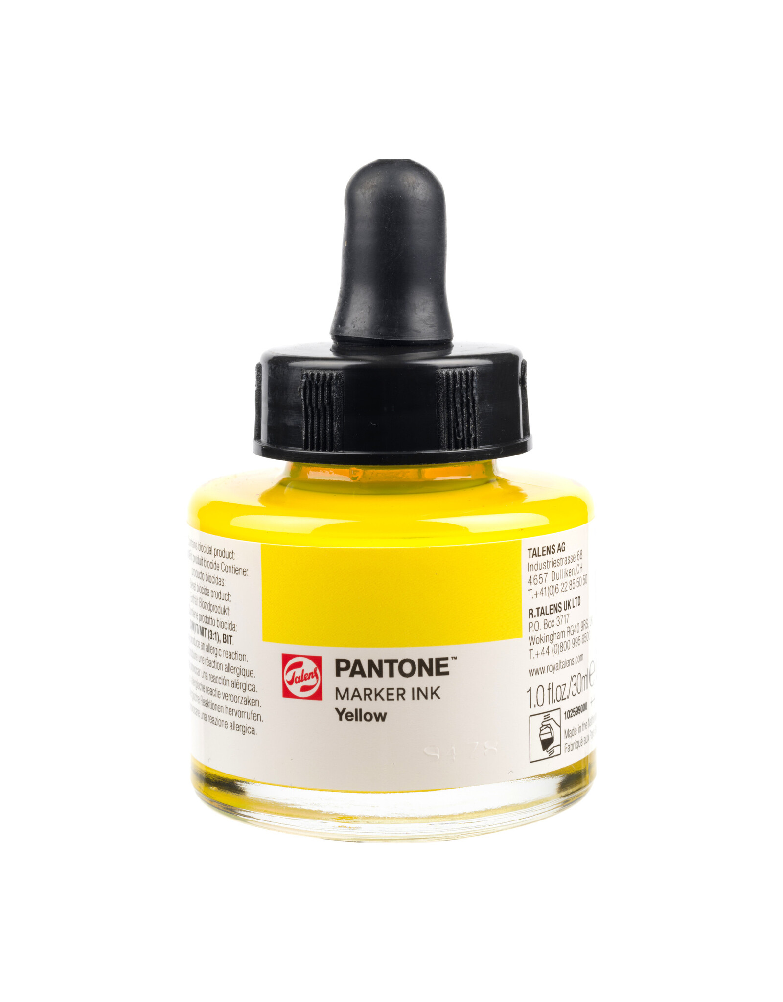 Pantone Talens Pantone Marker Ink Bottle 30ml, Yellow