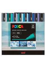 POSCA Uni POSCA Paint Markers, Medium, Cool Set of 8