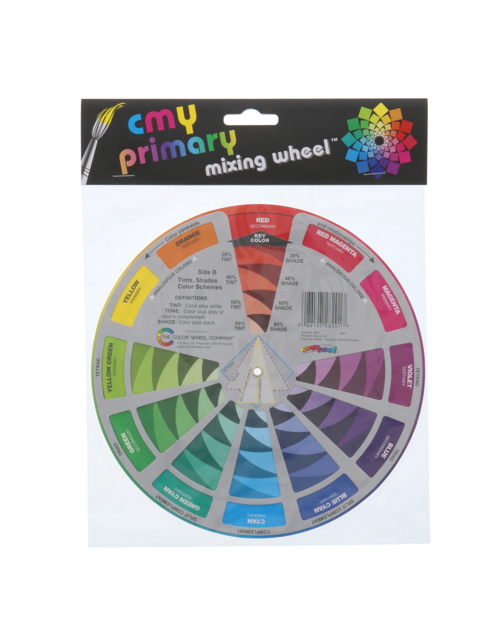 COLOR WHEEL COMPANY Color Wheel Co. CMY Primary Mixing Wheel 7-3/4"