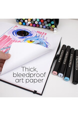 W.A. Portman WA Portman A4 60 Sheets/120 Pages Bleedproof Marker Paper Sketchbook for Drawing – Alcohol Marker Paper Pad with 157 GSM Thick Pages W.A. Portman WA Portman A4 60 Sheets/120 Pages Bleedproof Marker Paper Sketchbook for Drawing – Alcohol Marker Paper Pad with 157 GSM Thick Pages