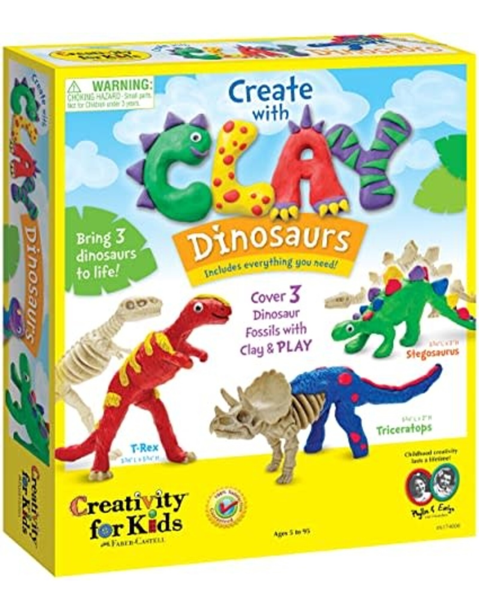 FABER-CASTELL Create with Clay Dinosaurs