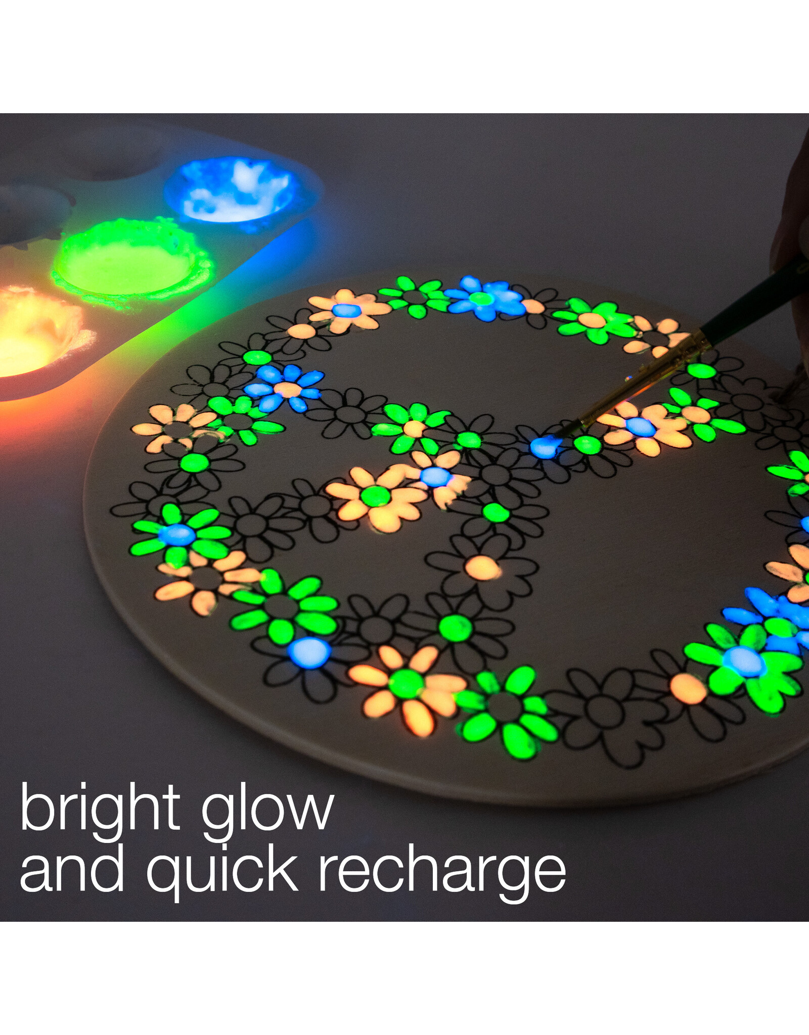 W.A. Portman WA Portman Luminous Pink Coral Nebula 60g (2.12 oz) Glow in the Dark Pigment Powder - Pink to Orange