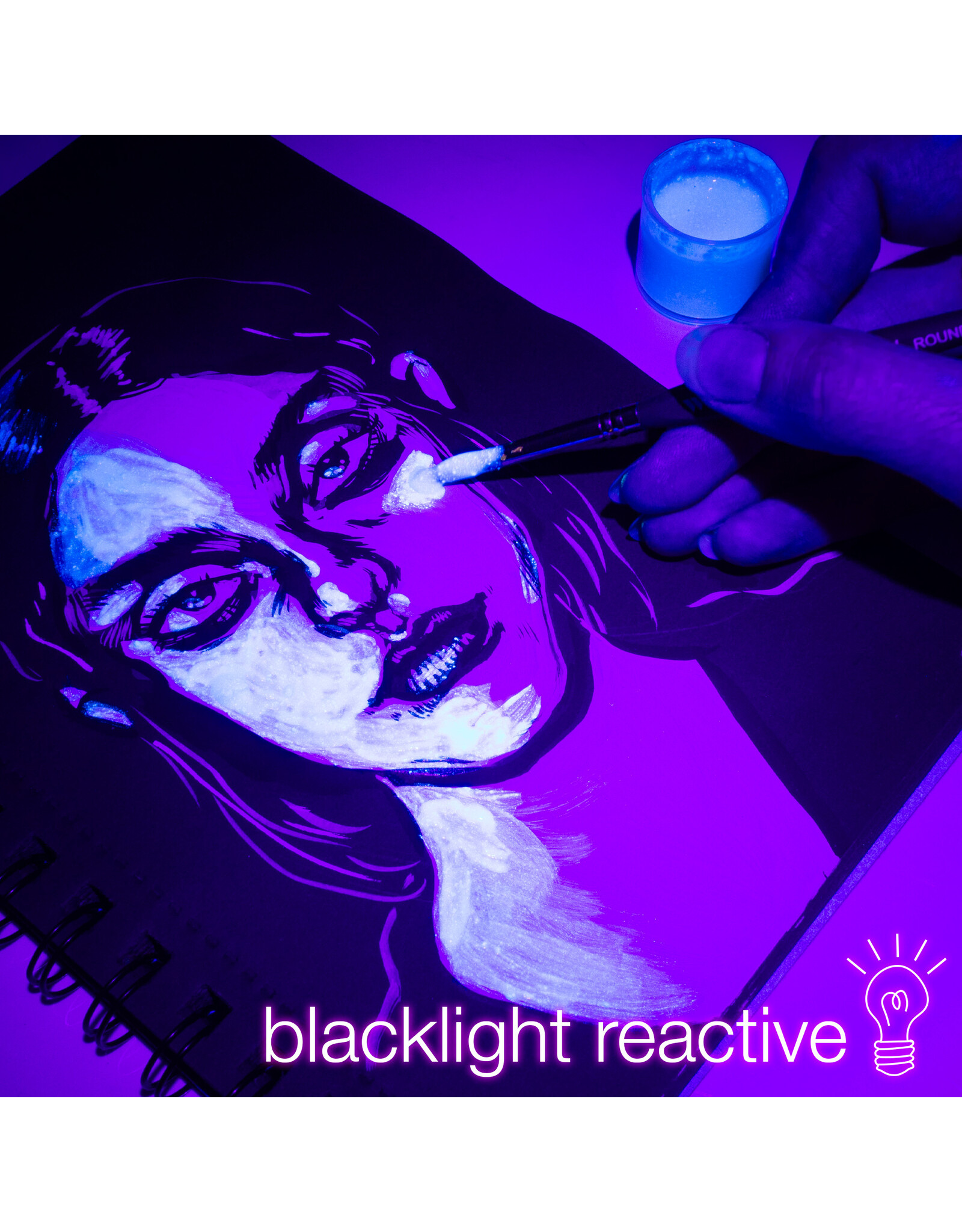 W.A. Portman WA Portman Luminous Blue Moon 60g (2.12oz) Glow in the Dark Pigment Powder - Blue to Turquoise