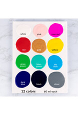 W.A. Portman WA Portman 2oz/60ml 12-Pc Ready To Pour Acrylic Pouring Paint Supplies for Canvas Painting W.A. Portman WA Portman 2oz/60ml 12-Pc Ready To Pour Acrylic Pouring Paint Supplies for Canvas Painting