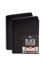 W.A. Portman WA Portman 2-Pack A5 (6" x 8.25") Black Paper Sketchbook