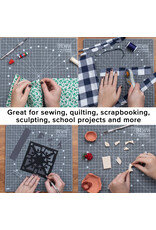 W.A. Portman WA Portman 13x13" Rotary Self Healing Cutting Mat Set with Grippers – Non-Slip Backing Rotating Cutting Mats – 360° Full Rotation Cutter Board W.A. Portman WA Portman 13x13" Rotary Self Healing Cutting Mat Set with Grippers – Non-Slip Backing Rotating Cutting Mats – 360° Full Rotation Cutter Board