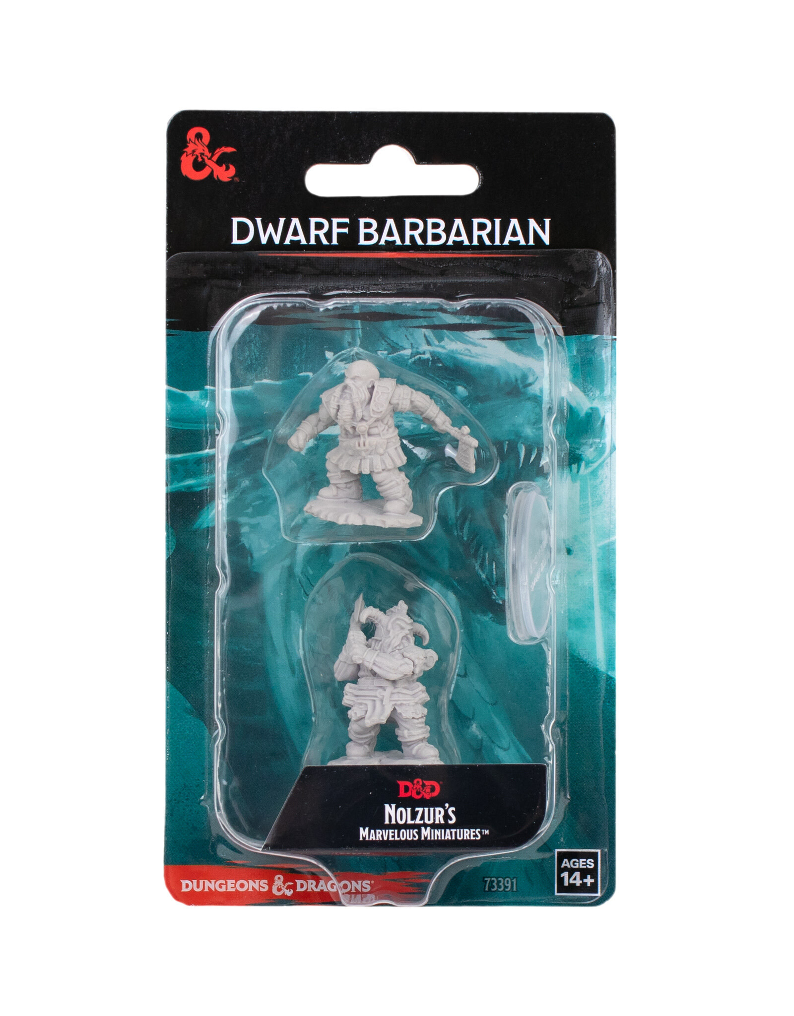 WIZKIDS D&D Nolzur`s Marvelous  Miniatures  Dwarf Male Barbarian