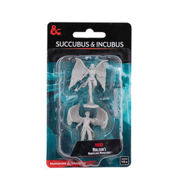 WIZKIDS Dungeons & Dragons Nolzur`s Marvelous Unpainted Miniatures: W10 Succubus & Incubus