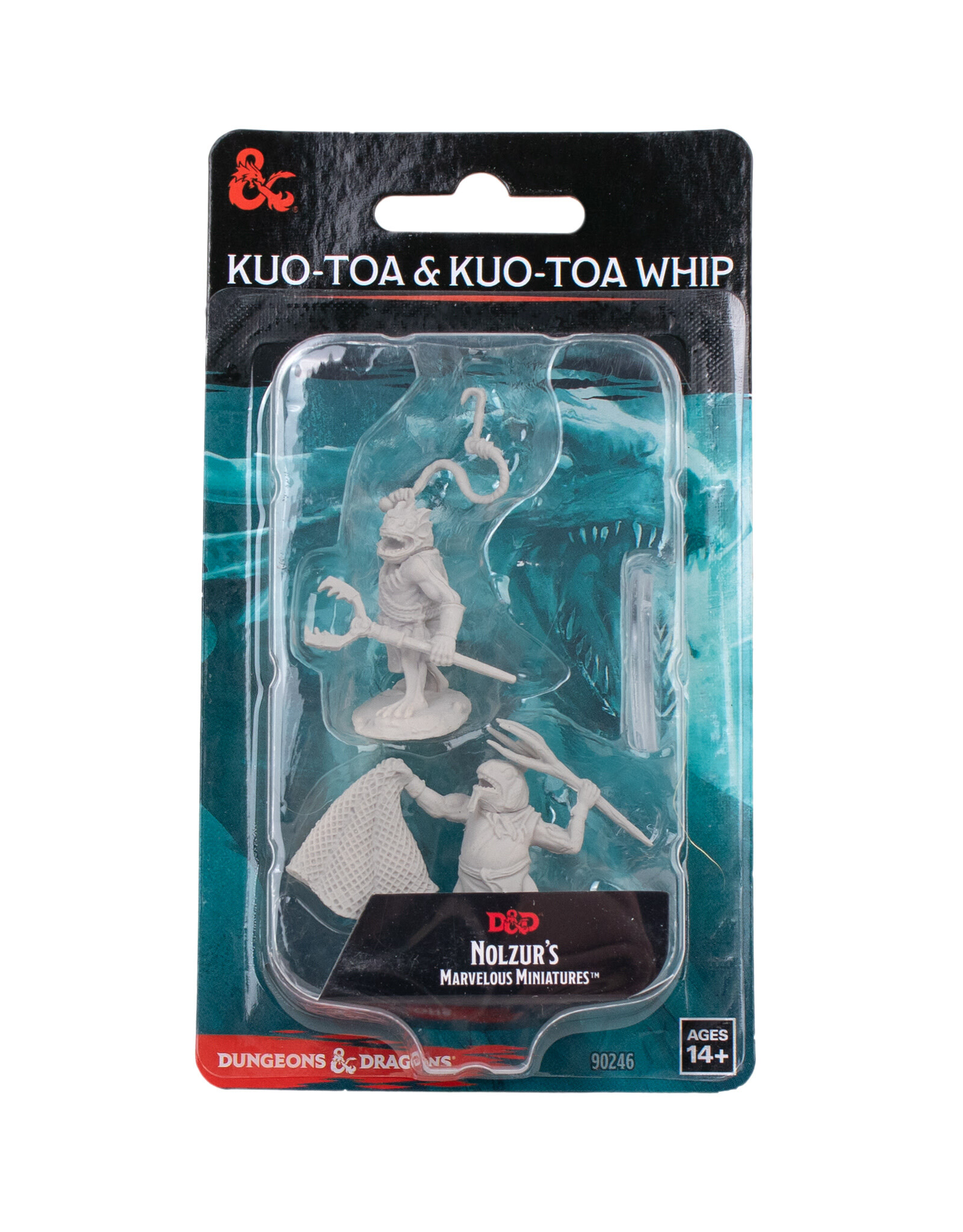 WIZKIDS Dungeons & Dragons Nolzur`s Marvelous Unpainted Miniatures: W14 Kuo-Toa & Kuo-Toa Whip