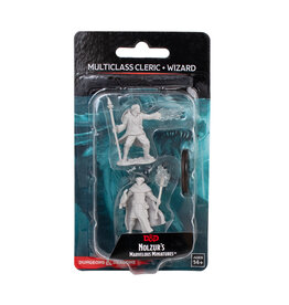 WIZKIDS Dungeons & Dragons Nolzur`s Marvelous Unpainted Miniatures: W13 Multiclass Cleric + Wizard Male