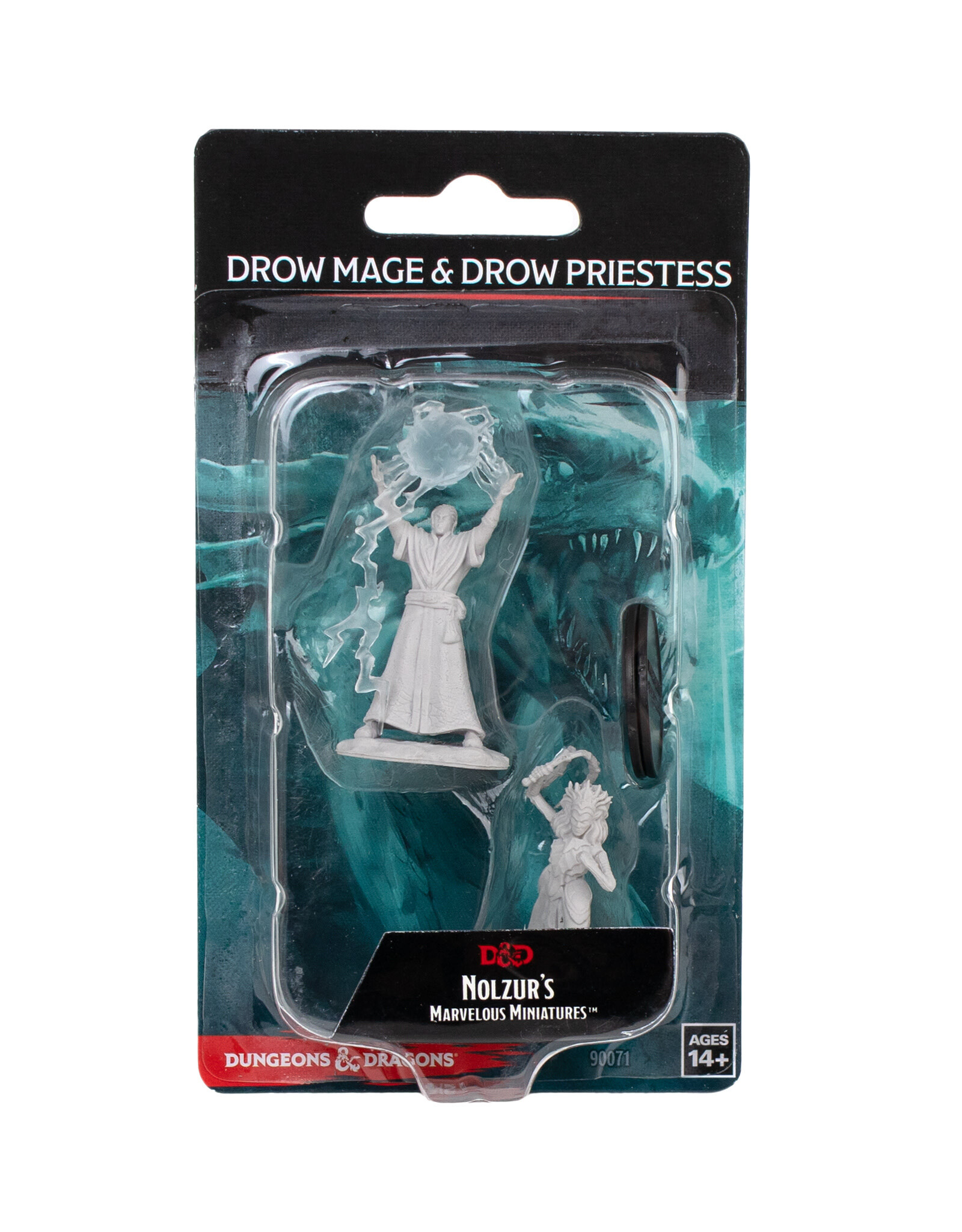 WIZKIDS D&D Nolzur`s Marvelous  Miniatures Drow Mage & Drow Priestess
