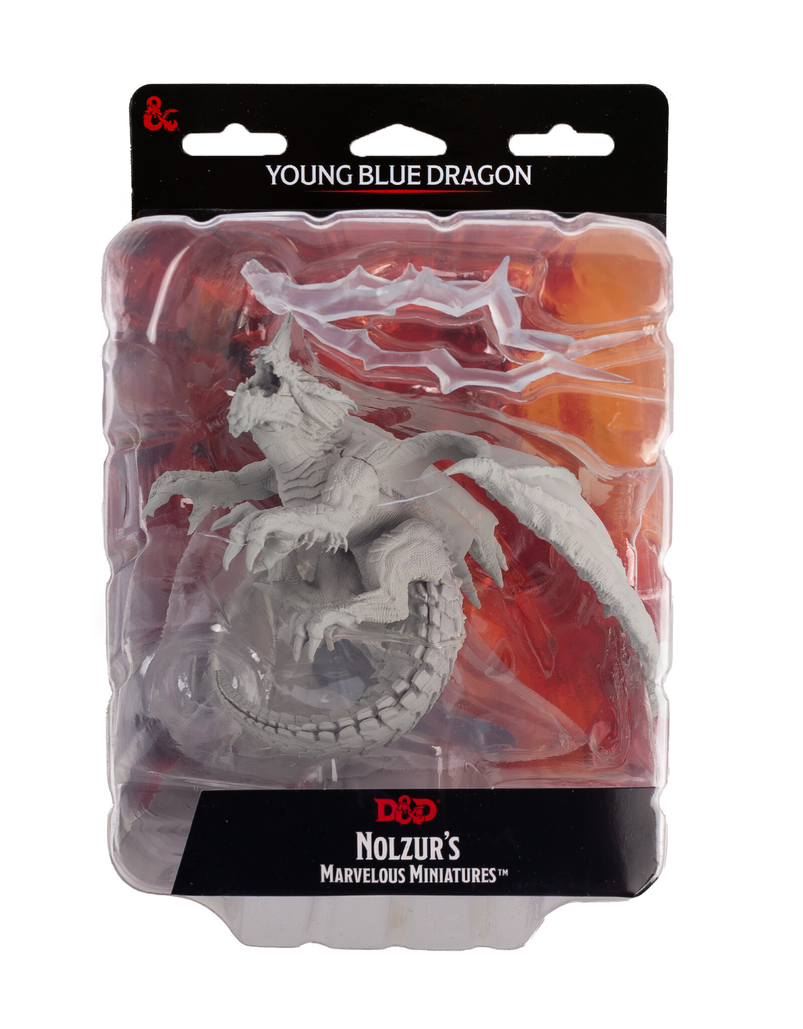 WIZKIDS Dungeons & Dragons Nolzur`s Marvelous Unpainted Miniatures: W8 Young Blue Dragon
