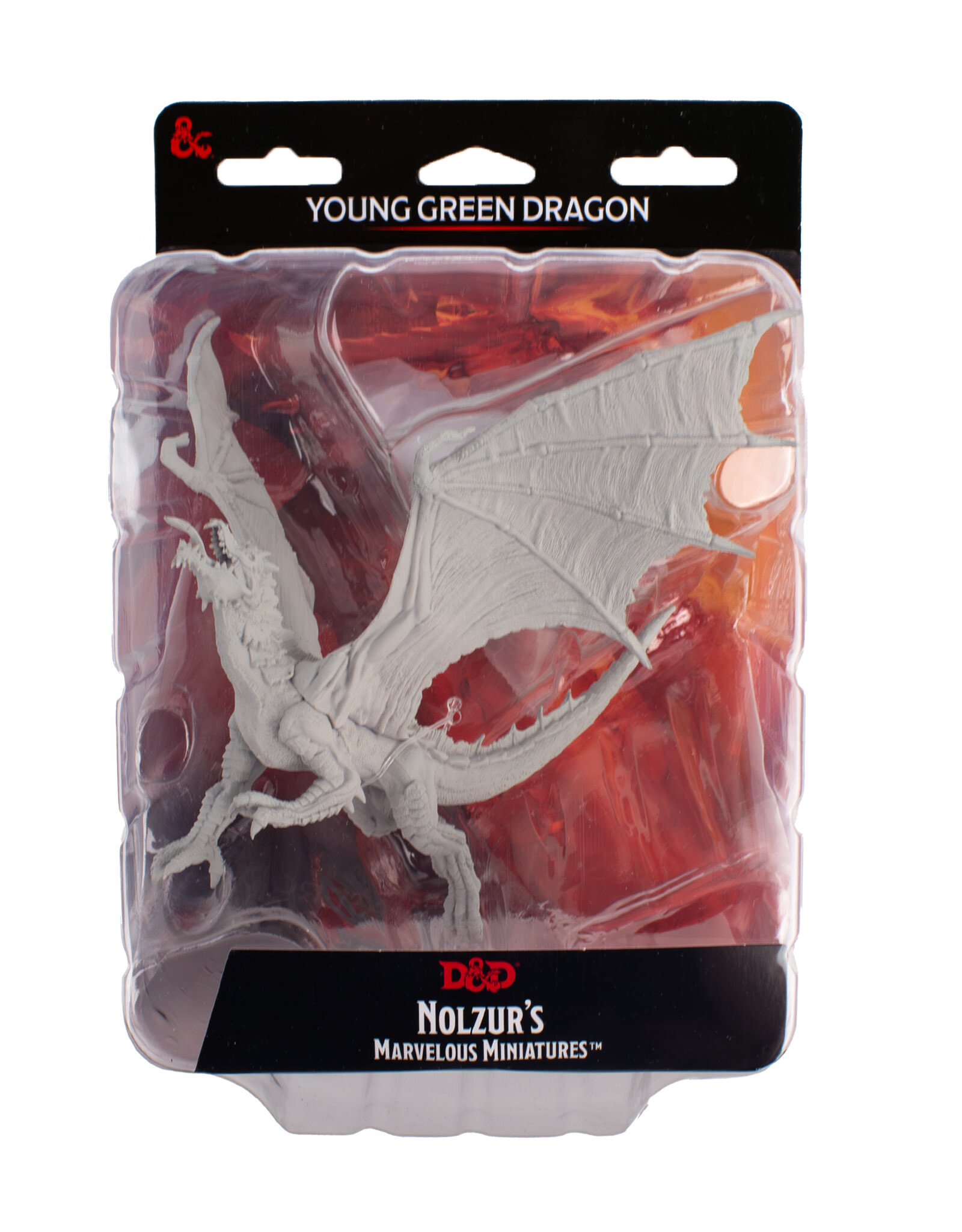 WIZKIDS Dungeons & Dragons Nolzur`s Marvelous Unpainted Miniatures: W8 Young Green Dragon